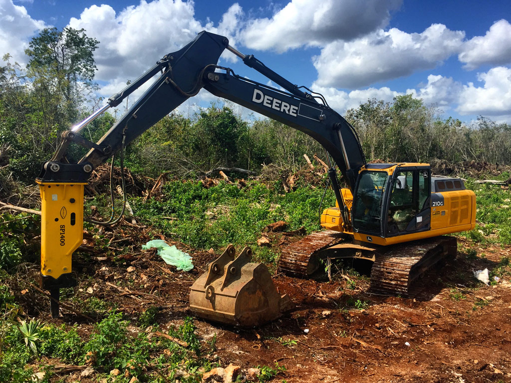 Excavadora John Deere 210G